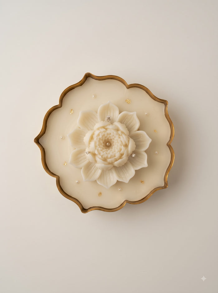 Glittering Urli with Lotus